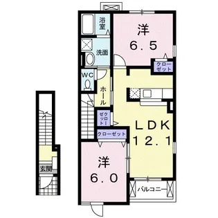 カーサベルデ【2階】の間取り