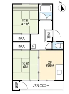 UR日の里【4階】の間取り