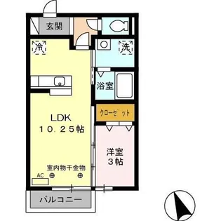 エクレール平田【2階】の間取り