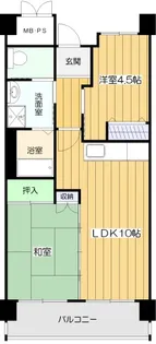 高優賃/アメニティコート岡本【1階】の間取り