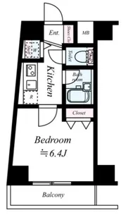 OLIO島津山【6階】の間取り