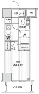 レジディア笹塚II【10階】の間取り
