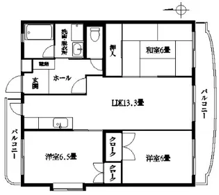 ベルデュール・T【4階】の間取り