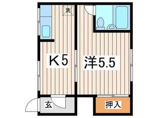 石田荘【1階】の間取り