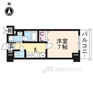 アスヴェル京都東寺前2【5階】の間取り