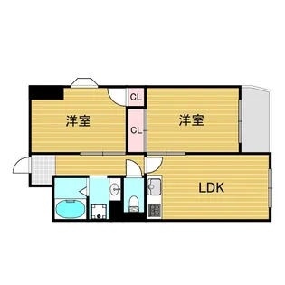 サンキライフ白遙【6階】の間取り