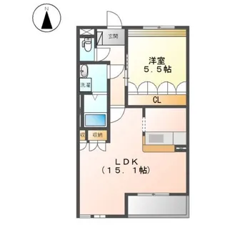 マーキュリーパレスII【2階】の間取り