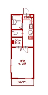 マリージュ横濱【2階】の間取り