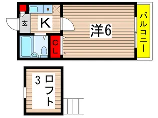 ラペール松波【2階】の間取り
