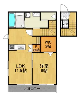 Gran Hebel Nakamachidai【2階】の間取り