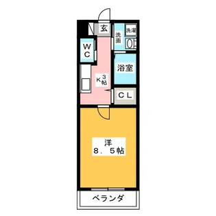 グレイスコート御器所【1階】の間取り