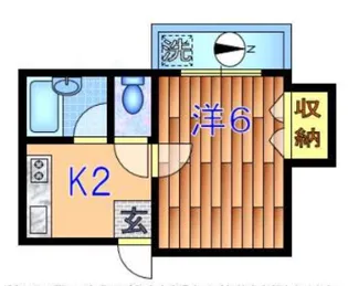 河合ハイム(カワイハイム)【2階】の間取り