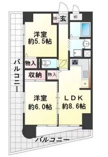 ライオンズマンション姫路【7階】の間取り