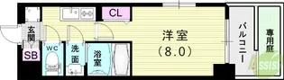 レジデンス神戸大倉山グルーブ【1階】の間取り