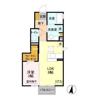 メゾン・ド・ティアラ【1階】の間取り