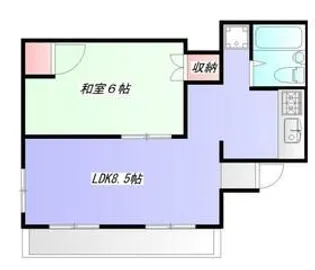 石田コーポ【5階】の間取り