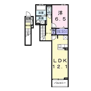 ベル・コリーヌB【2階】の間取り
