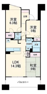 グランカーサ上前津【7階】の間取り