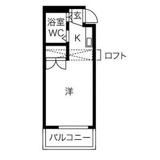 Hills Higashiyama B【1階】の間取り