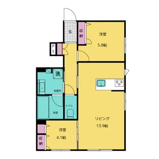 フォレストヴィラ【1階】の間取り