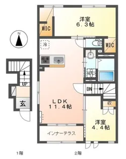 アネシス【2階】の間取り