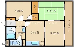 ヴィラビィルンバウム【2階】の間取り