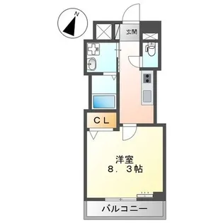 グレースタウン ミソノ【2階】の間取り