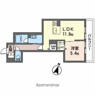ジョルナーレ七ツ屋町【1階】の間取り
