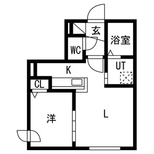 ルリ豊平【1階】の間取り