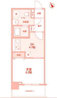 メルベイユヨコハマ【7階】の間取り