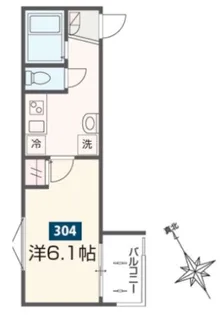 MELDIA上溝【1階】の間取り