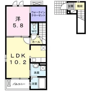 ピア チェ―レ【2階】の間取り