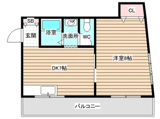 マンションいぬい【4階】の間取り