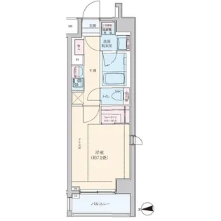 ロアール新蒲田【6階】の間取り