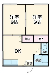 北島ハイツ【2階】の間取り