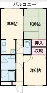 イレブンアール【2階】の間取り