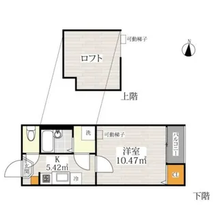 ベネフィスタウン箱崎東3【2階】の間取り