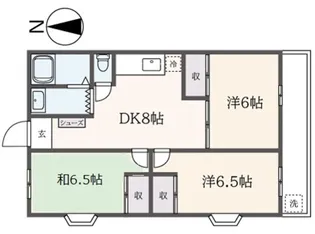 つくし野ストークマンション【1階】の間取り