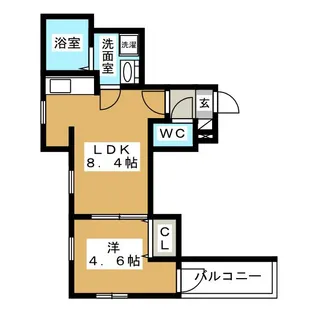 シャトー黒川【2階】の間取り