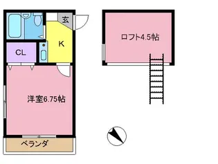 プチグリーン【2階】の間取り