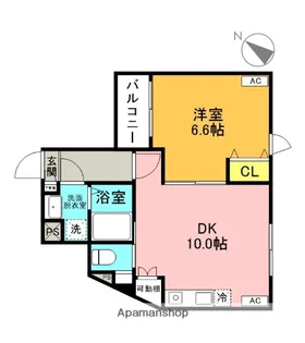 ウエルズ北小岩【3階】の間取り