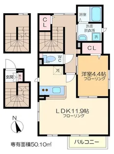 CONTE【3階】の間取り
