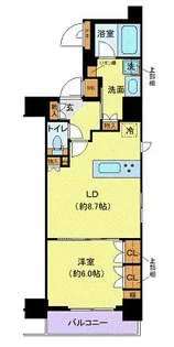 RELUXIA本所吾妻橋【10階】の間取り
