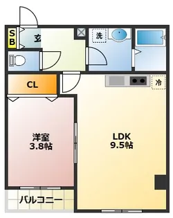 ハイヤーム桜台【3階】の間取り