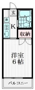 コーポ園【1階】の間取り
