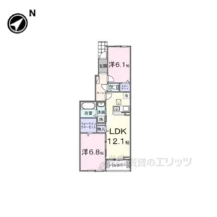 アンシャンテ【1階】の間取り