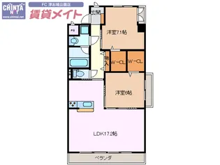 M’sARTI【7階】の間取り