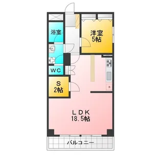 サンロイヤル西原【5階】の間取り