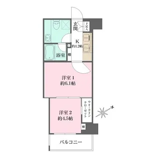 ザ・パークハビオ横浜東神奈川【3階】の間取り