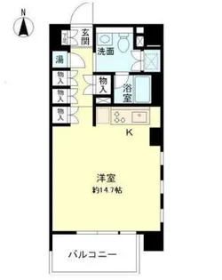 ベルメゾン芝【9階】の間取り